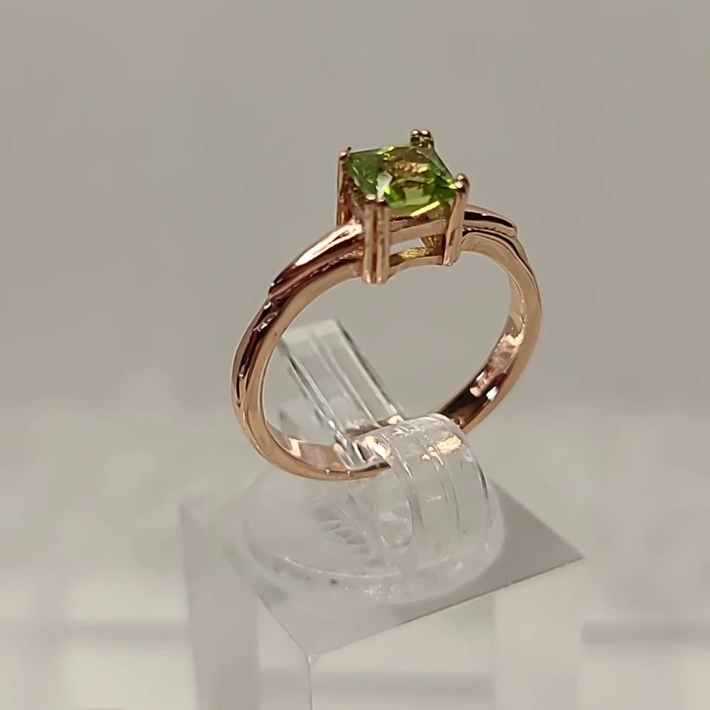 Peridot Rose Gold Ring